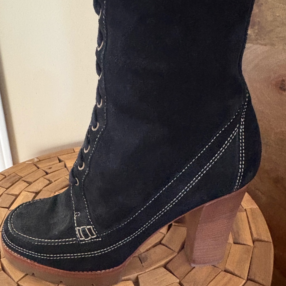 Michael Kors Black Suede Boots - Picture 5 of 15
